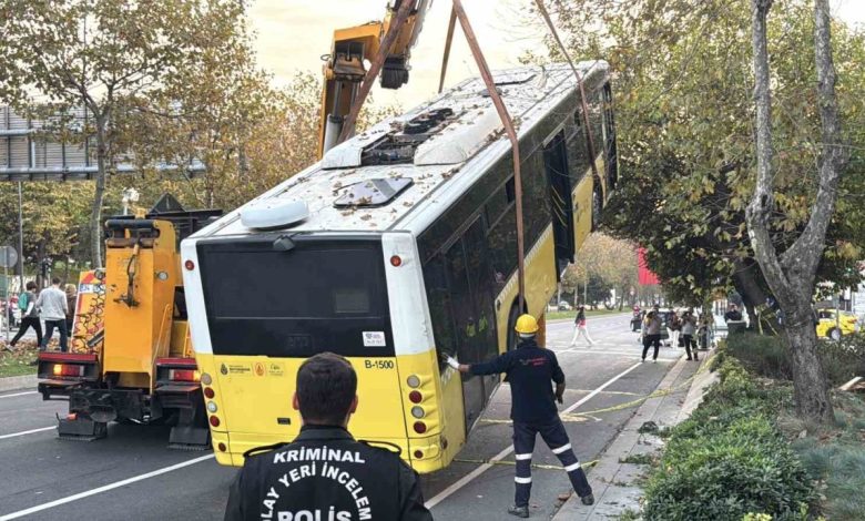 besiktasta iett soforunun hayatini kaybettigi kazada otobus olay yerinden kaldirildi d0a05b077319 |