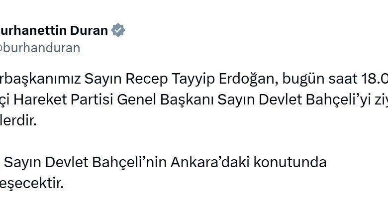 cumhurbaskani erdogan mhp lideri bahceliyi ziyaret edecek 9df509b97596 |