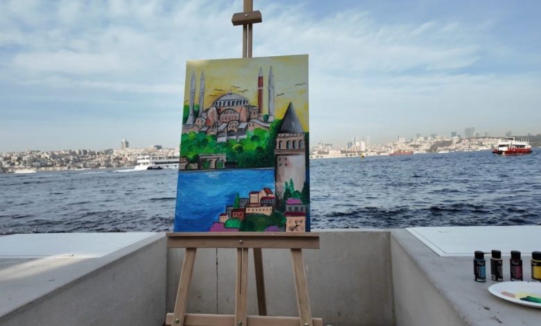 ogretmenler kiz kulesinden essiz istanbul manzarasini resmetti ce3e2af1c1c0 |