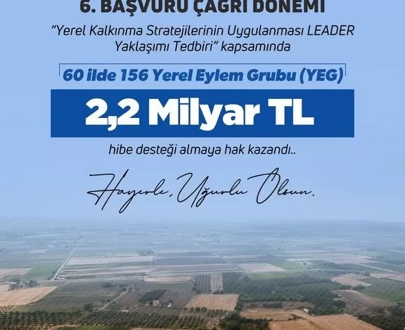 bakan yumakli leader yaklasimi tedbirine basvuruda bulunan 60 ildeki 156 yerel eylem grubunun tamami desteklenmeye hak kazandi 80aa6924855e |