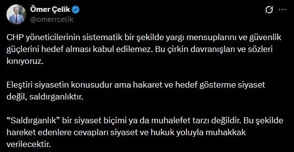 ak parti sozcusu celikten chpye tepki hakaret ve hedef gosterme siyaset degil saldirganliktir 6fb61d402af7 |