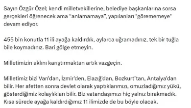 bakan kurum tek bir tugla bile koymadiniz bari golge etmeyin bac92ca31b9c |