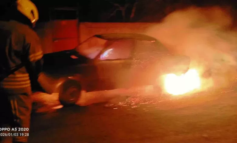 gonende arac yanginina mudahale edildi 419914157349 |